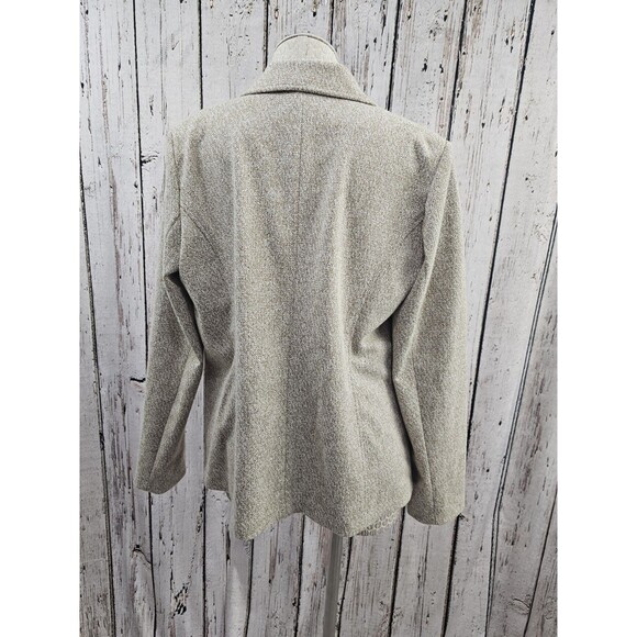 AMANDA + CHELSEA Women's XL Beige Single Button Blazer Suit Coat Sport Jacket - Picture 4 of 9